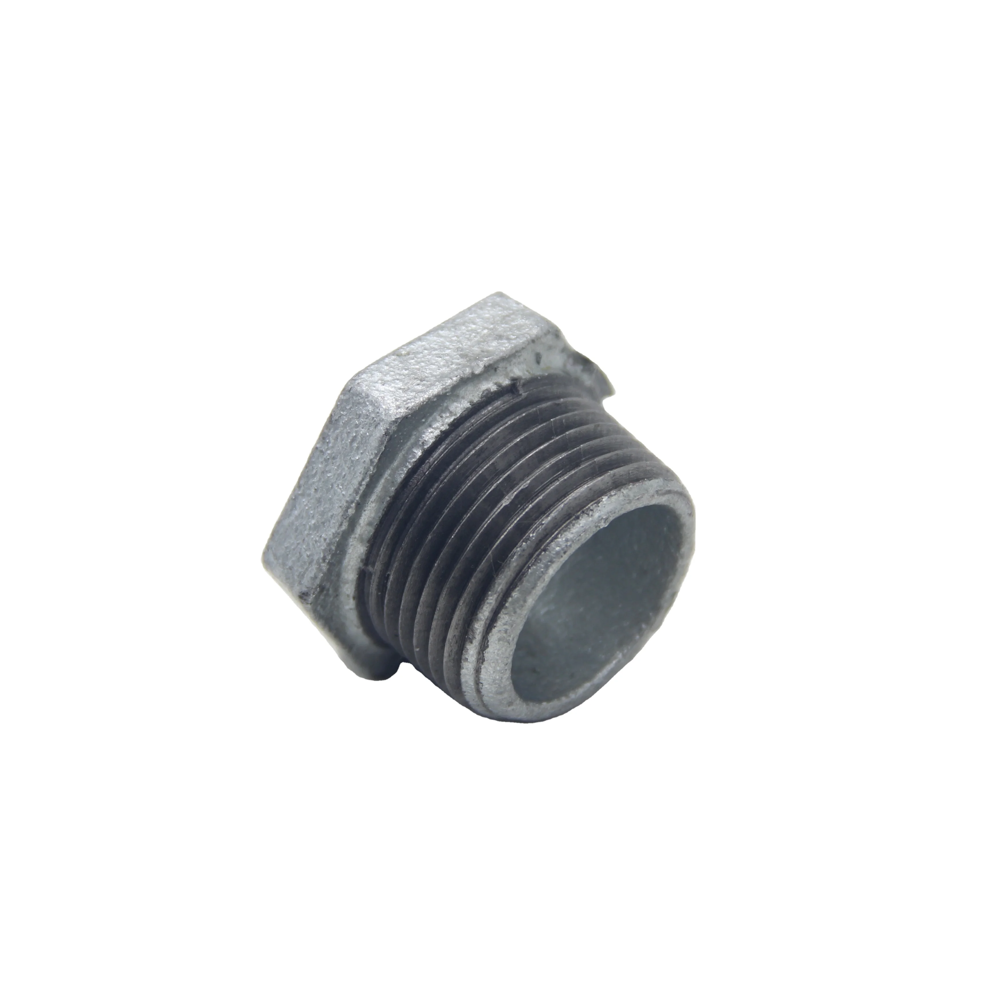 High quality malleable iron hot dipped galvanized black thread cast iron hardware fittings elbow reducing bushing
