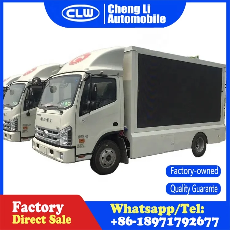 Outdoor Mobile Led Stage Display Truck Advertising Truck With P4 Screen