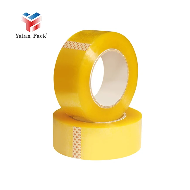 Bopp Jumbo Roll Cintas Adhesiva Wholesale Self Adhesive Transparent Clear Yellow Packing Tape