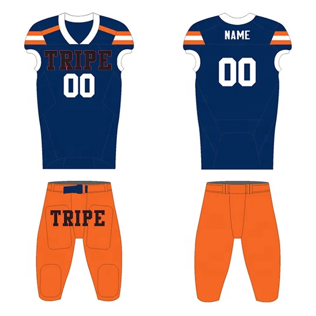 American football wear, American football jersey set