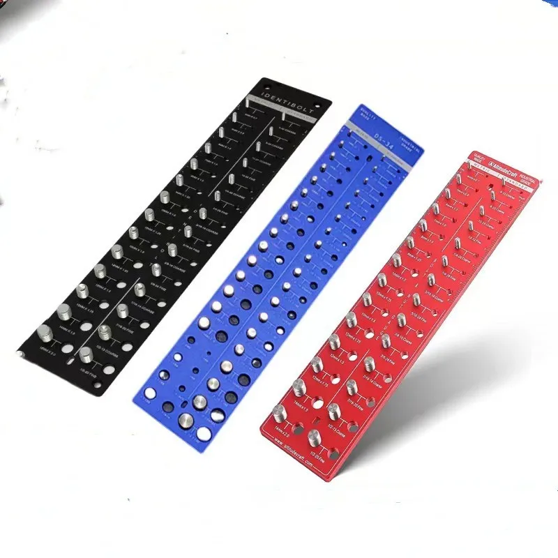 34 Thread Checker Nut and Bolt Thread Checker Bolt Size and Thread Identifier Gauge 19 Standard and 15 Metric Bolt and Nut Gauge