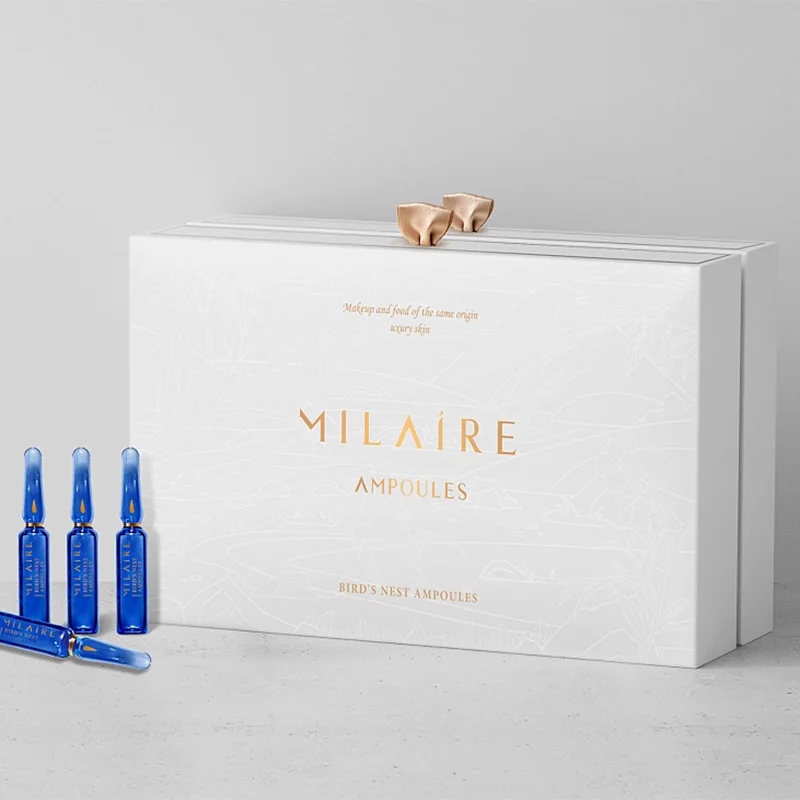 Custom Printed 0.3ml 0.5ml Medical Bottle Box Set For Hyaluronic Acid Empty Glass Ampoules Packaging