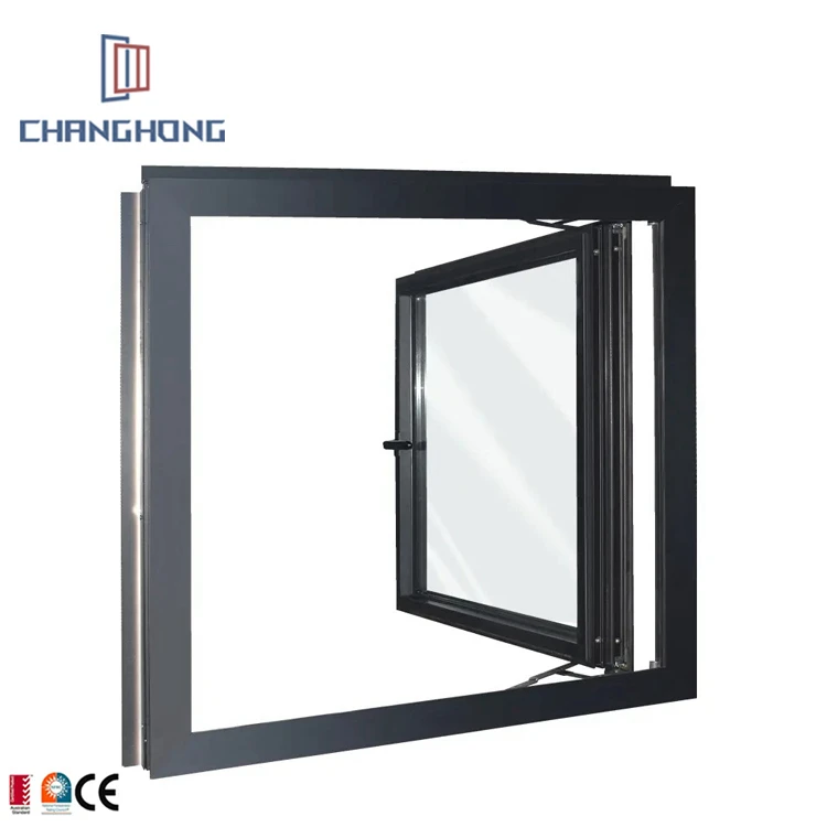 Style Modern Simple House Window Design Wood Glass Windows For House Impact Resistant French Casement Window