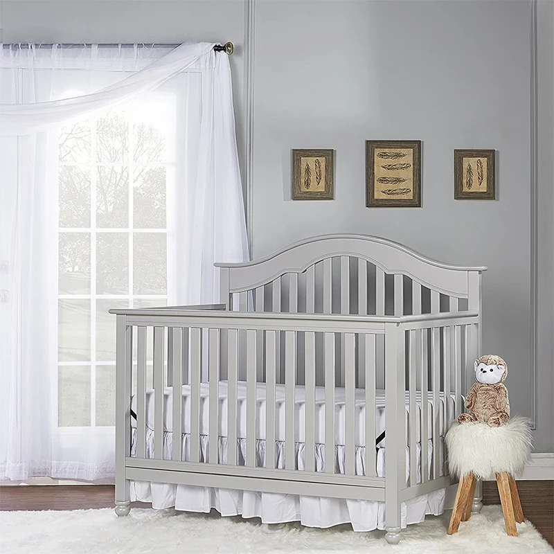 North American style wooden baby crib berceaux pour bebe for wholesale