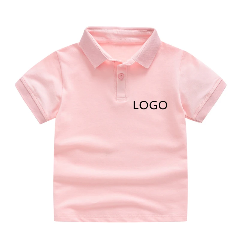 C1 School Uniform Short Sleeve Polo T-Shirt Plain School Camisetas Polo Blank Solid Color Unisex Kids Classroom Polo T Shirt