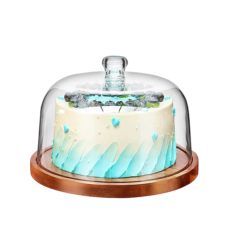 Wholesale Cake Domes Glass Pastry Tools Cake Stand Dome Plastic PC Glass Dome