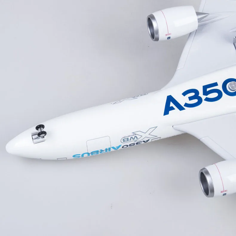 1:142 Scale 47CM Blue 350 Airbus A350 Aircraft Model Civil Aviation Passenger Aircraft Simulation Decoration Gift