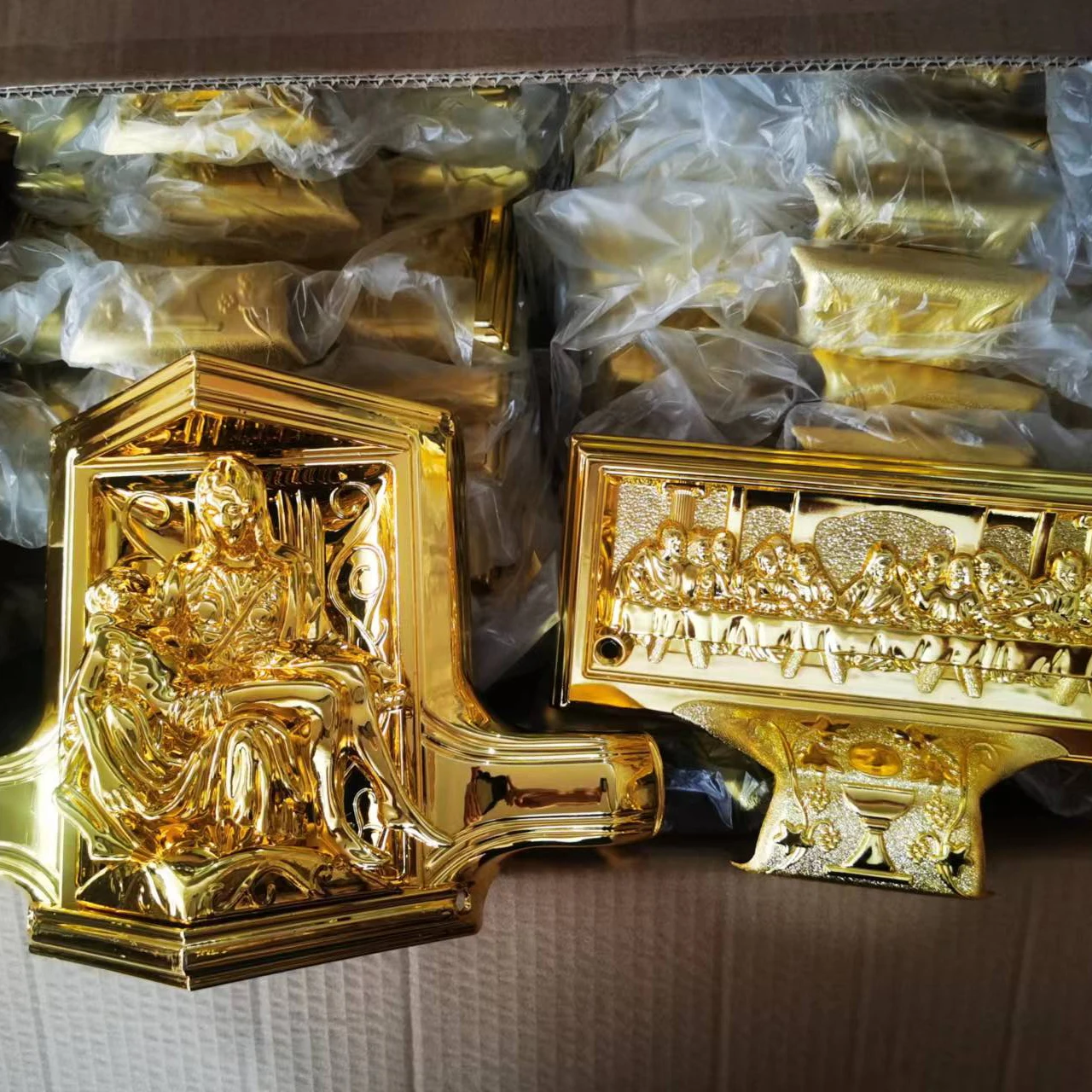 2# Export of funeral coffins and caskets coffin swing handle bars corner set fitting interior products