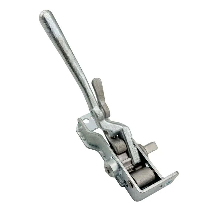 Truck Parts Galvanized Mild Steel Hot Dip Galvanized Ratchet Security Buckle  Thiried Squared Right Side Curtain Tensioner