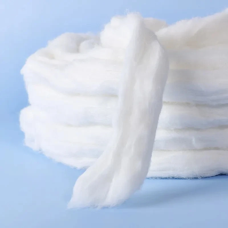 Wholesale bleached Absorbent Cotton Silver/Cotton Strip/Cotton Coil for beauty nail hair SPA  salon