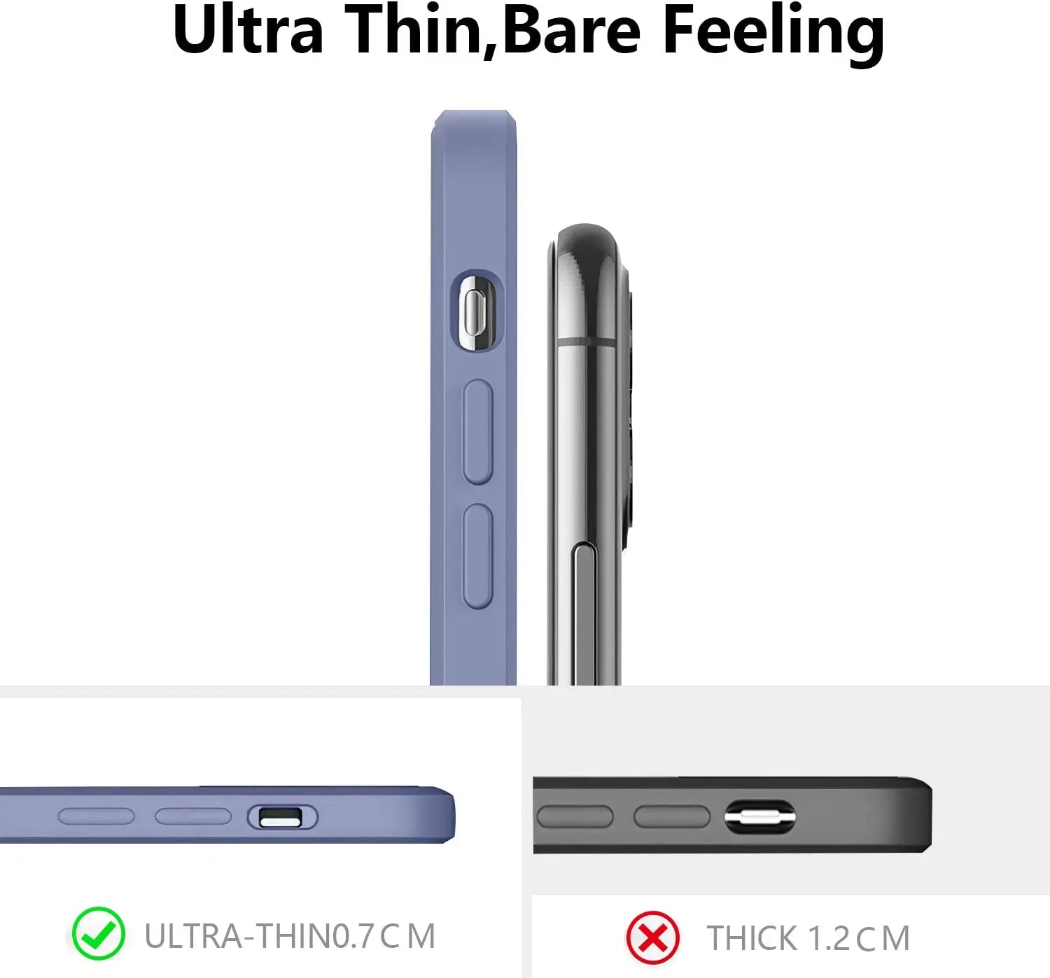 Straight tpu cases