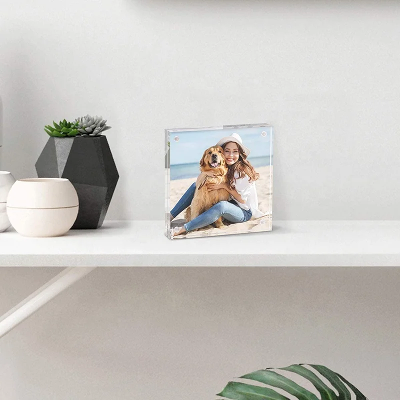 Акриловая фоторамка из плексигласа, 4x6 дюймов, 5 шт./упаковка, 12 мм + 12 мм