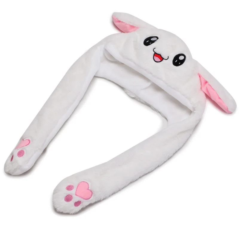 Fashion Moving Hat Rabbit Ears Plush Sweet Cute Airbag Cap Party Hats