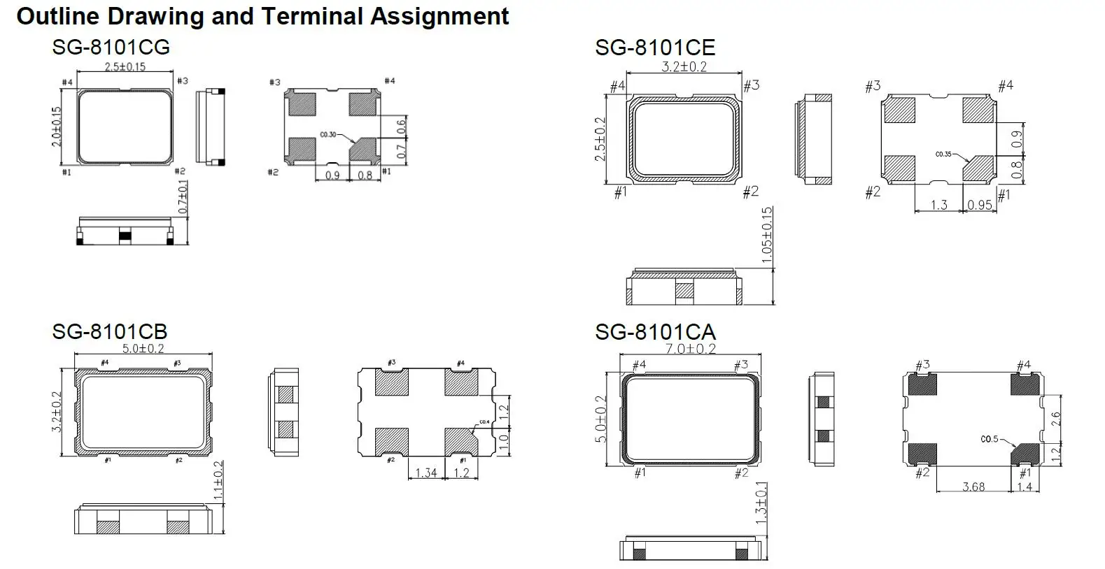 New and Original Hot sale  15PPM  5032 Size SG-8101CB Series Programmable Crystal Oscillator 0.67MHZ to 170MHZ