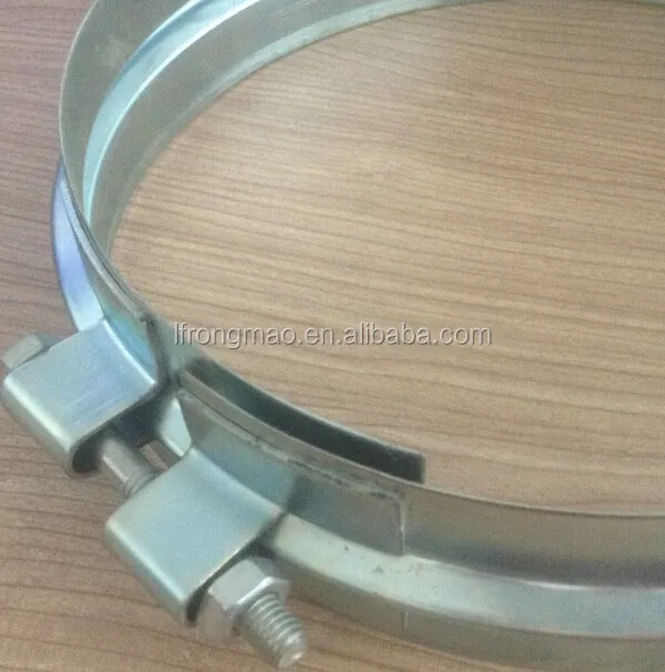 Galvanized steel pull rings for round duct