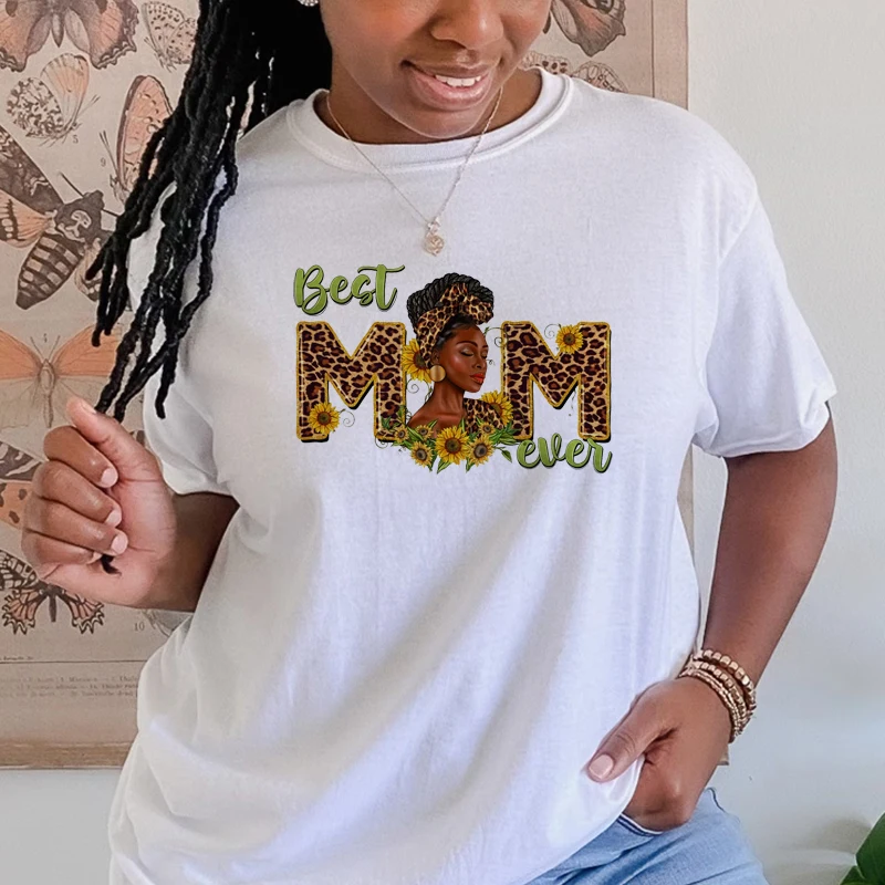 Wholesale Ready to Press Afro Woman Puff Heat Vinyl Transfer Iron on Bun Faith Religion Prayer Christian DTF Transfers