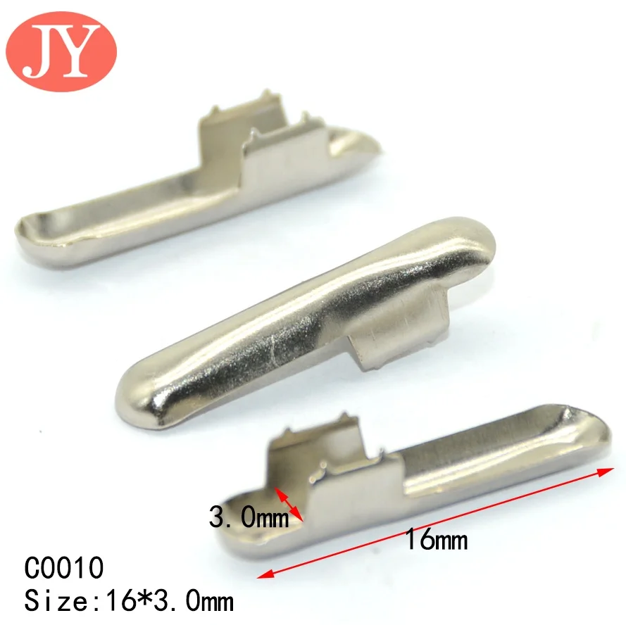 Silver plating elastic cord barb bungee metal t tips for mask metal barb