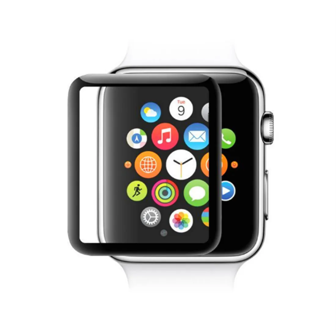 
Easy Stickers Bubble Free Fibre Glass screen Protectors For Iphone Watch 38 40 42 44 mm protection glass 