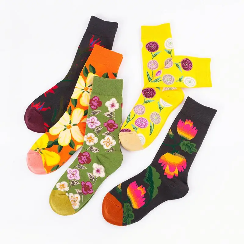 
Manufacturer sale happy socks men colorful eco-friendly material funky kids socks 