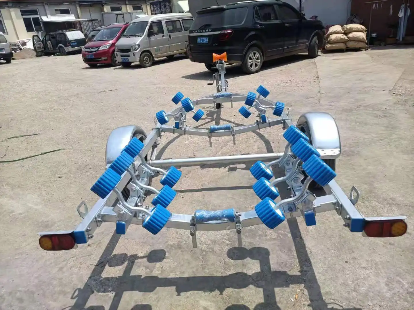 RB480 hydraulic tri axle Extra-large load capacity boat trailers