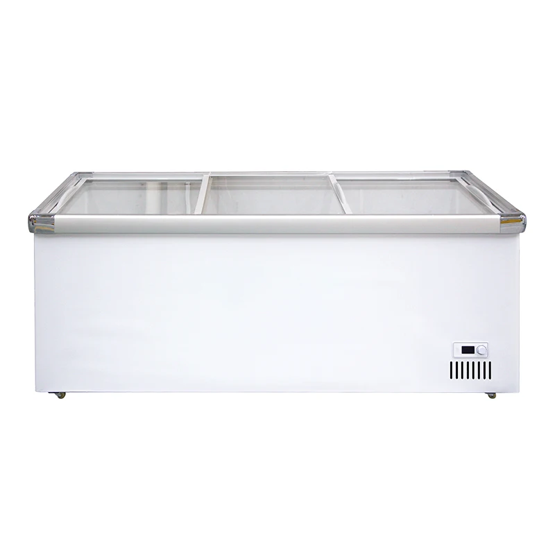 Top-Freezer Refrigerators Storage Cabinet Commercial Horizontal Refrigerator Deep Chest Refrigerator Freezer With Large Capacity