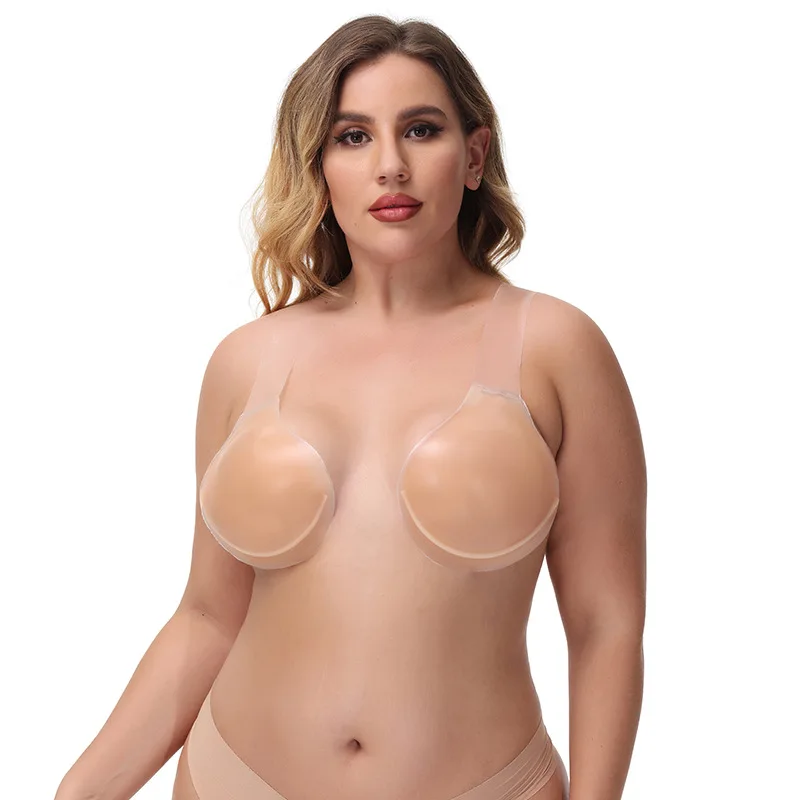 Silicone Pasties Breast Lift Invisible Breast Petals Oversize Lifting Bra Cups Adhesive Bra Reusable Nipple Covers for women