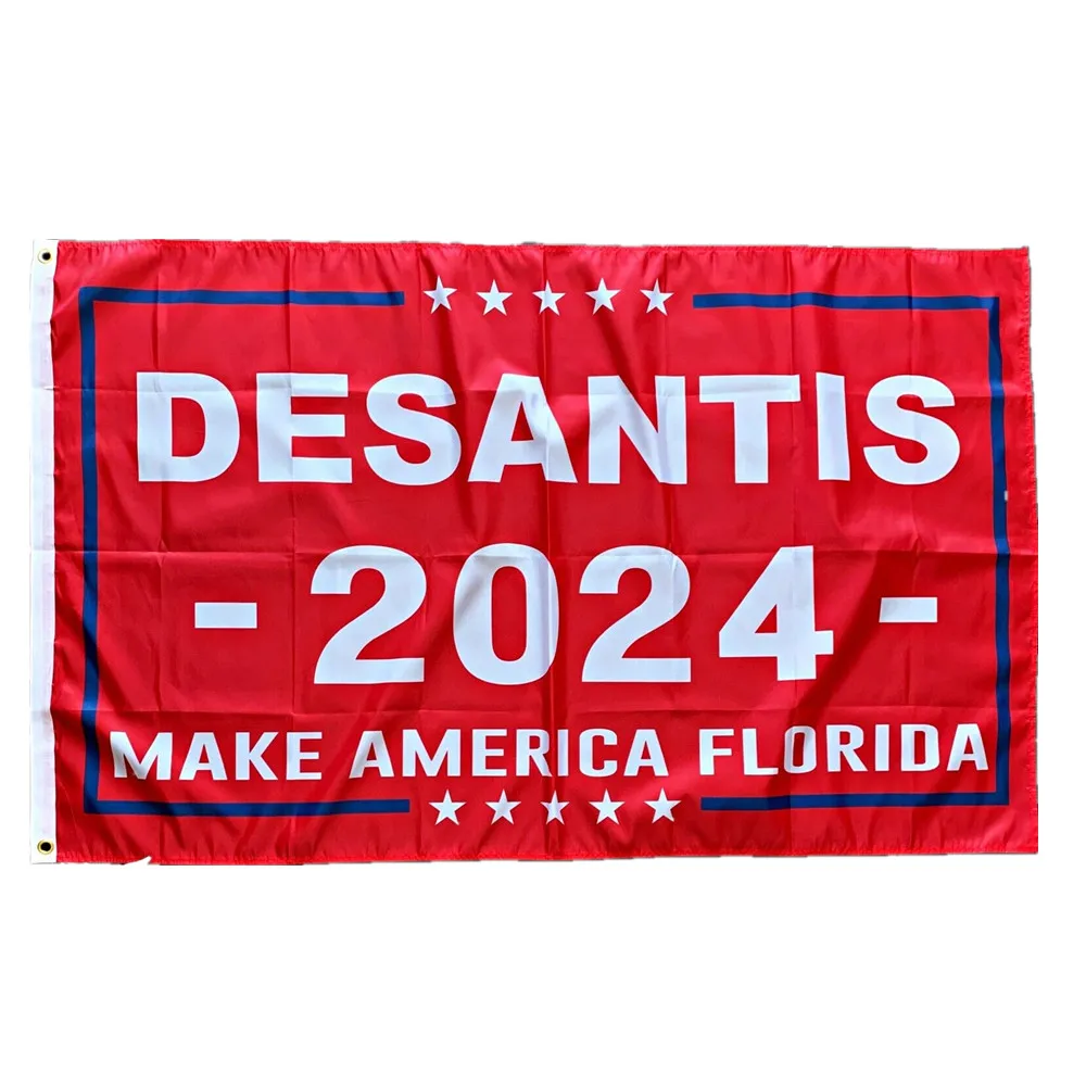 Оптовая продажа 3*5 футов Ron Desantis 2024 американский флаг баннера из Флориды