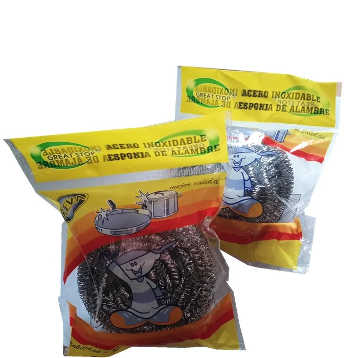 colorful kitchen cleaning sponge scrubber dish wash sponge scourer steel plastic wire cleaning balls