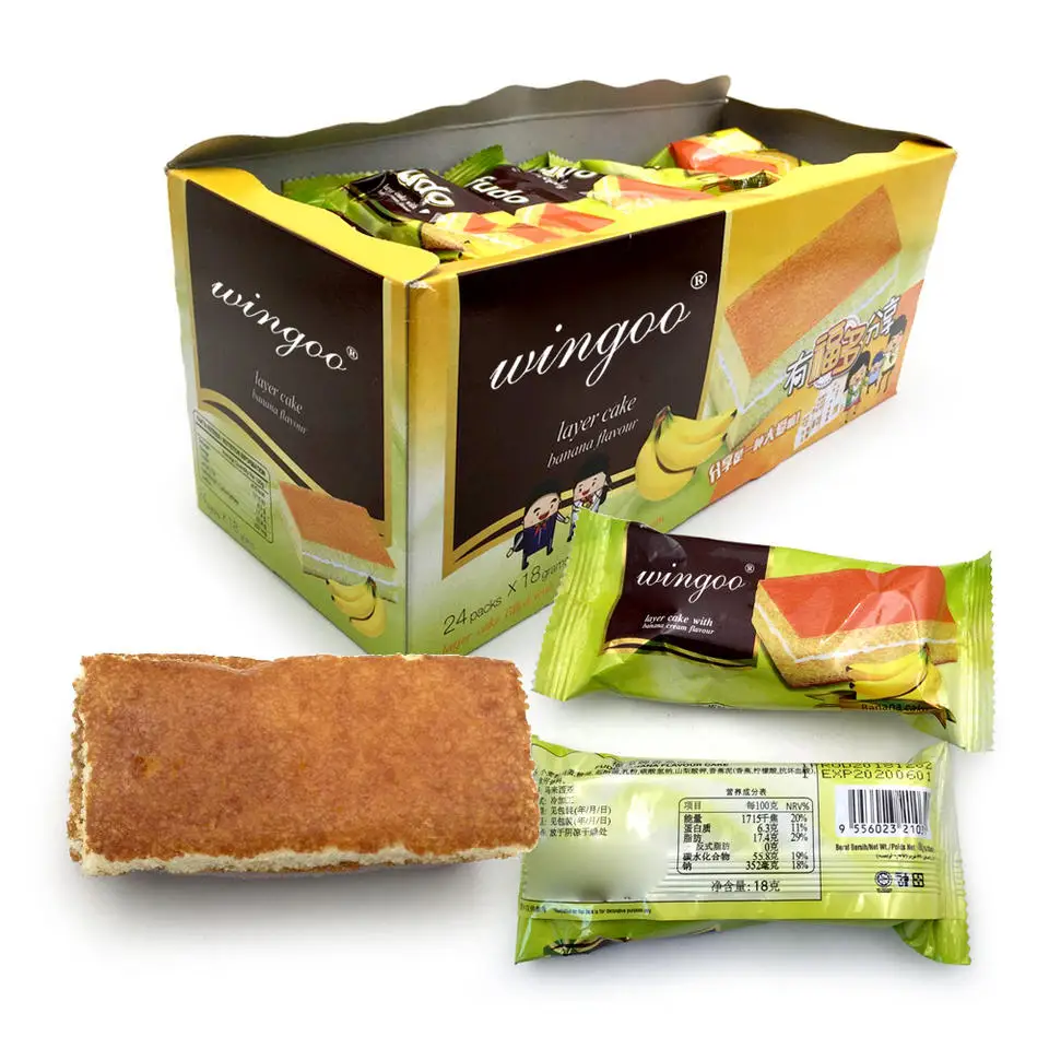 Оптовая продажа вкусный банановый крем заполненный швейцарским