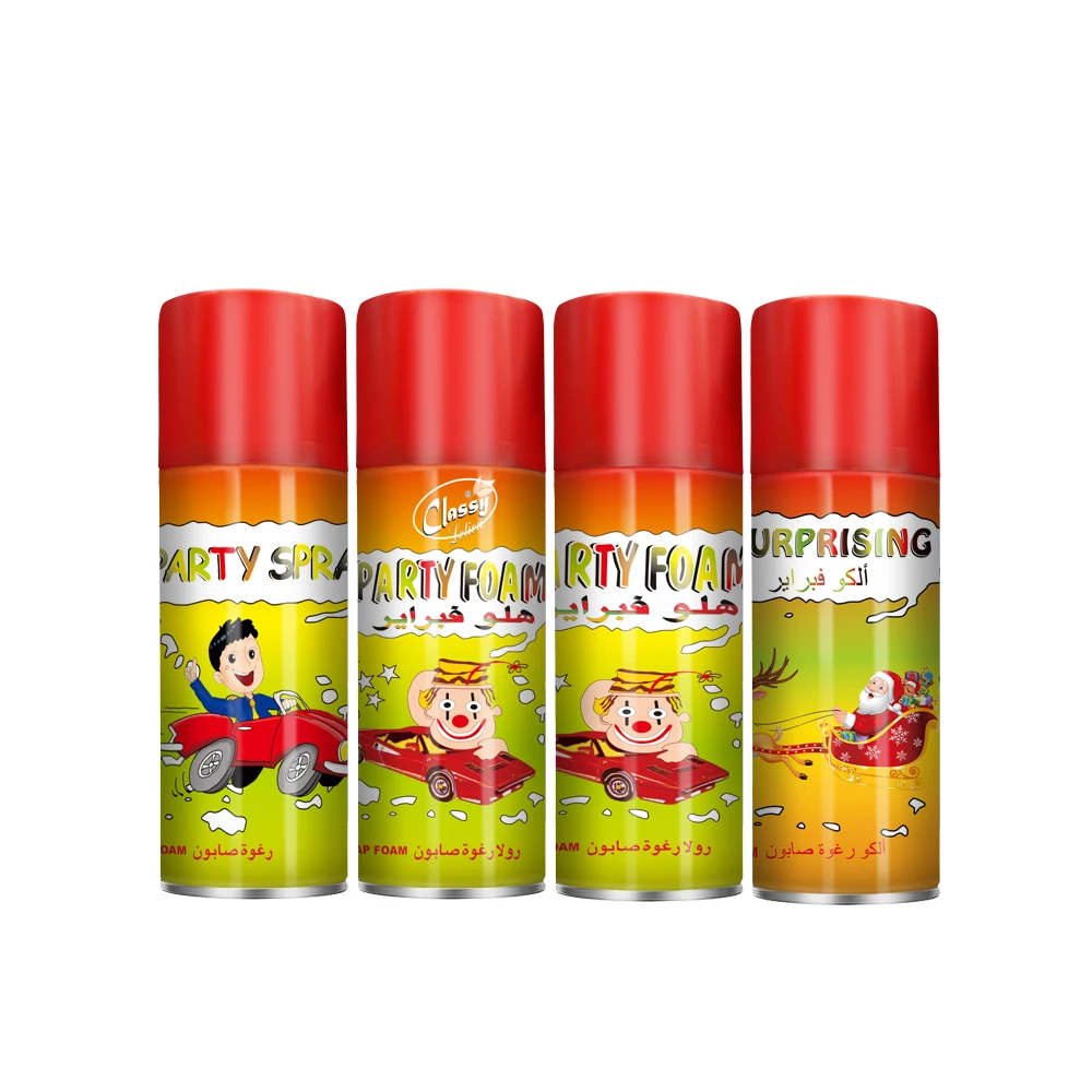 OEM ODM celebrate festival holiday party carnival snow foam spray carnaval