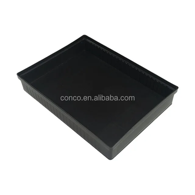 ESD black electronic components antistatic tray conductive tray for pcb 225*165*37mm
