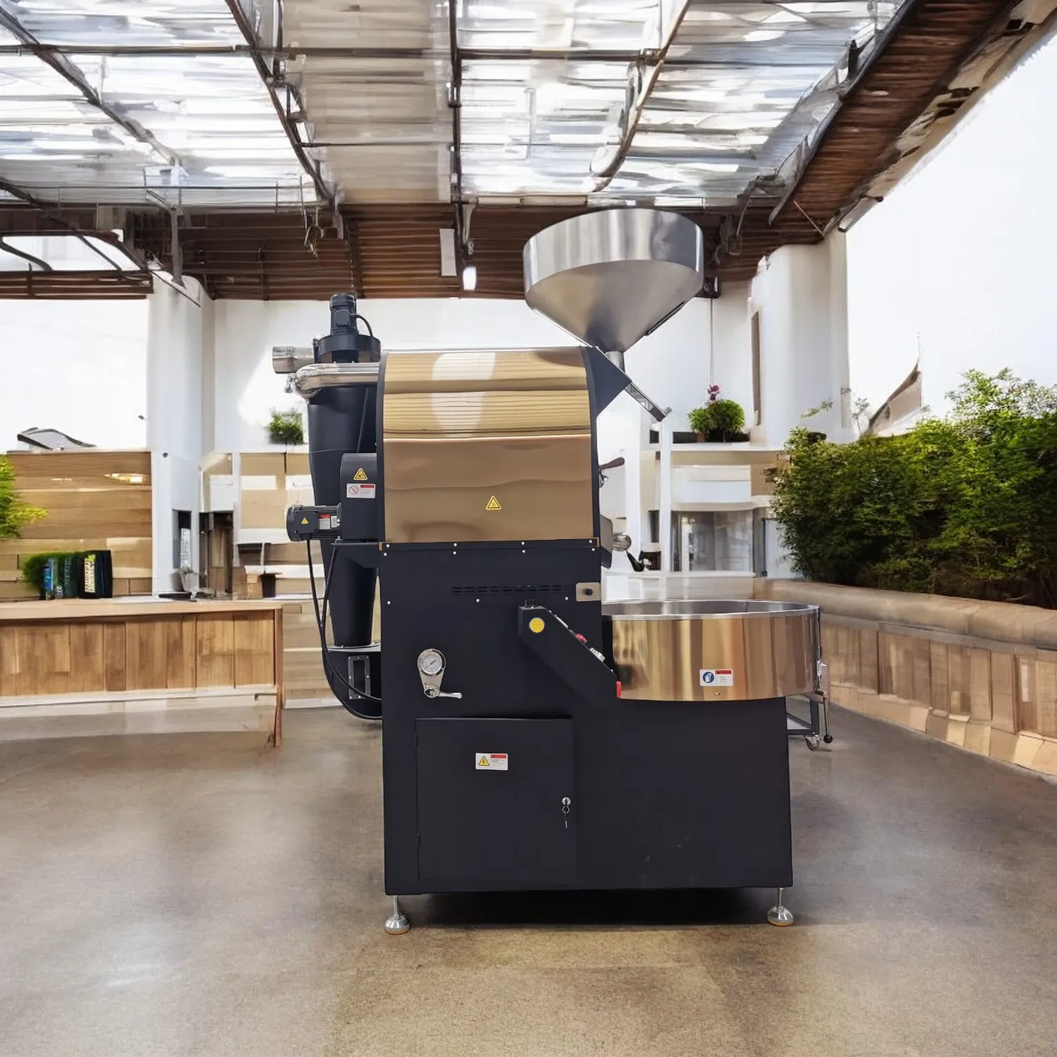 Haoran HR-12kg Commercial Coffee Roaster thermometer parts with Artisan data