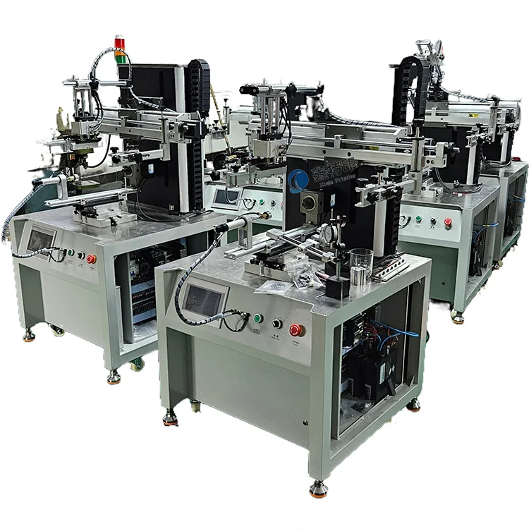 Semi-Automatic Screen Process Press Cylinder Bottle Square Bottle Screen Printing Machine with Cursor Positioning System