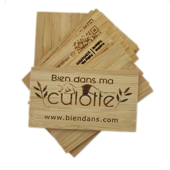 Eco friendly wood bamboo material NFC RFID cards tags with laser engraving logo or printed logo
