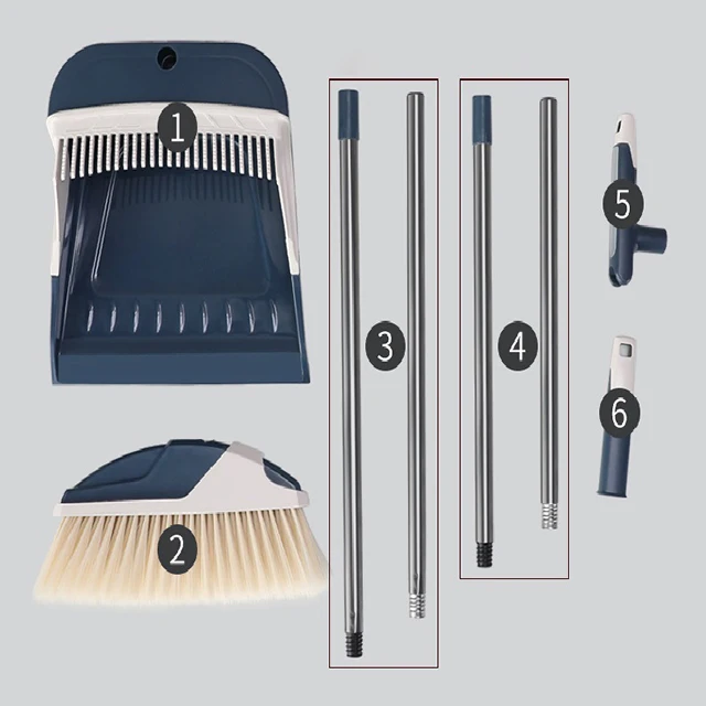 
High quality sweep easy broom broom fiber with metal broom stick 