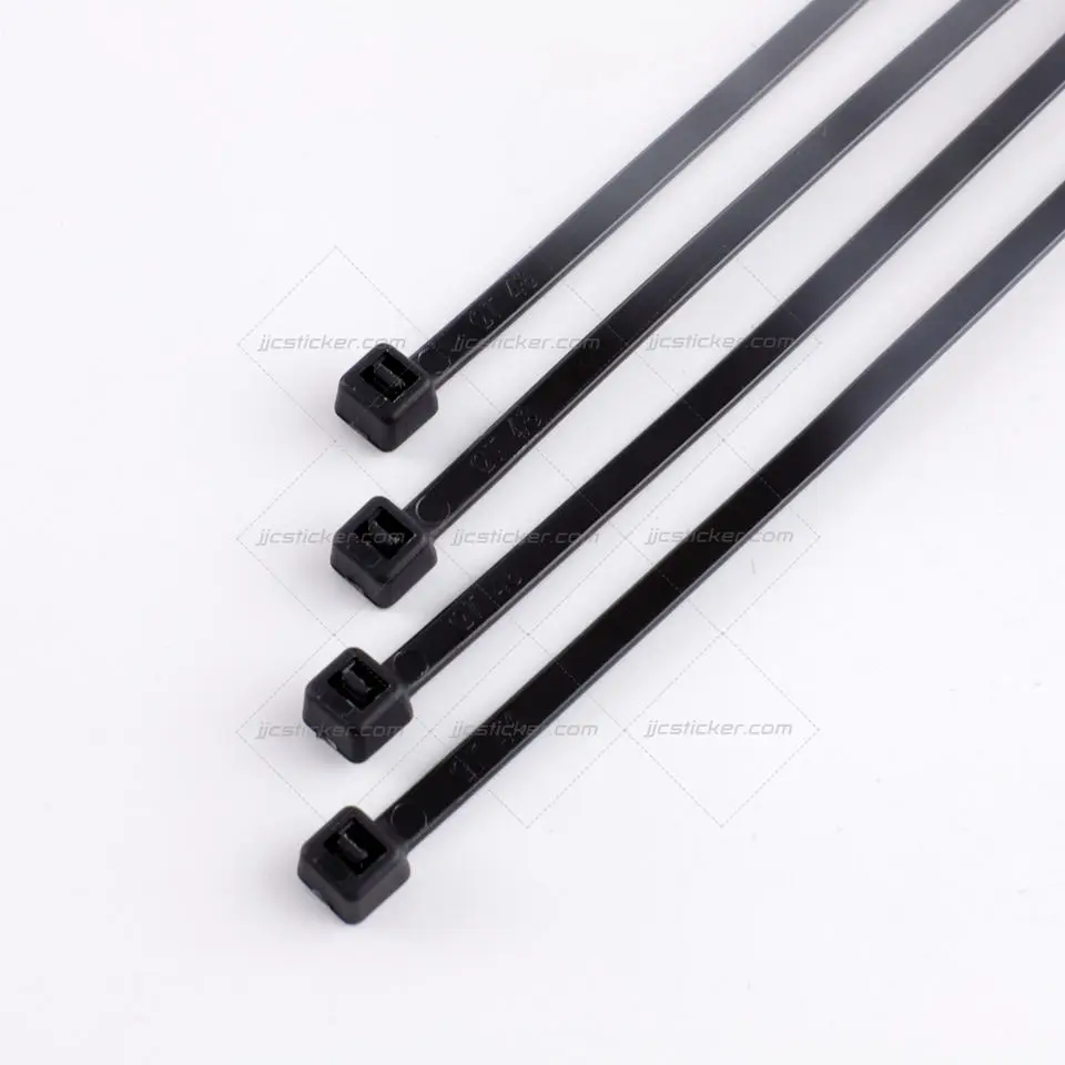 High Quality Nylon 66 Custom Tag Self-locking Nylon Cable Tie,Reusable Automatic Zip Plastic Cable Tie,Mount White Cable Ties