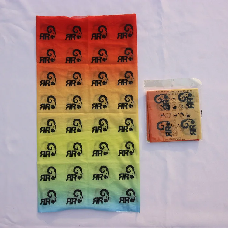 2025 Wholesale Custom Multifunctional Seamless Recycled Polyester Cycling Tube Bandana Custom UPF 50 Breathable Fish Neck Gaiter
