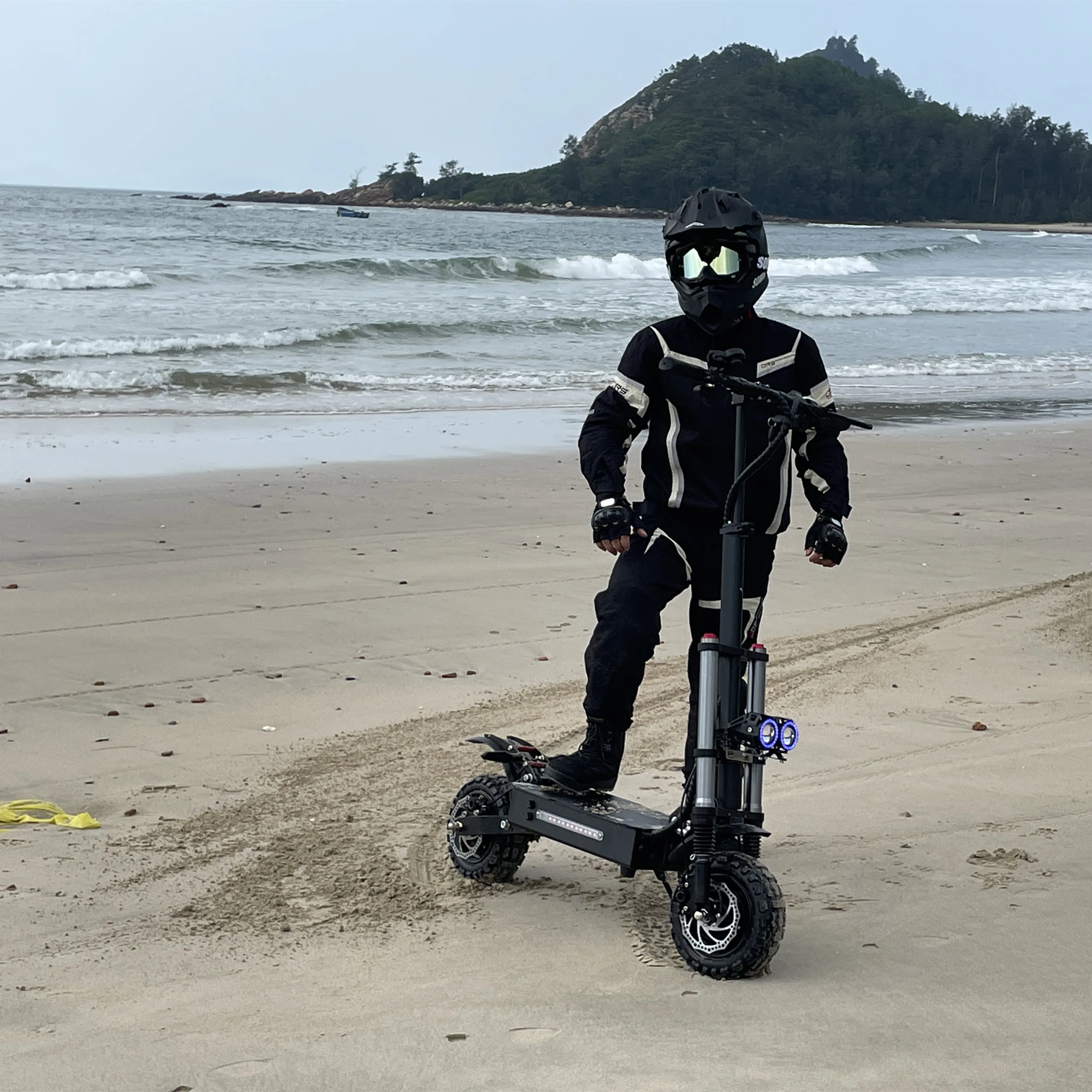 60V 6000W 11inch heavy long run large dual motor electric off road electric scooter adult