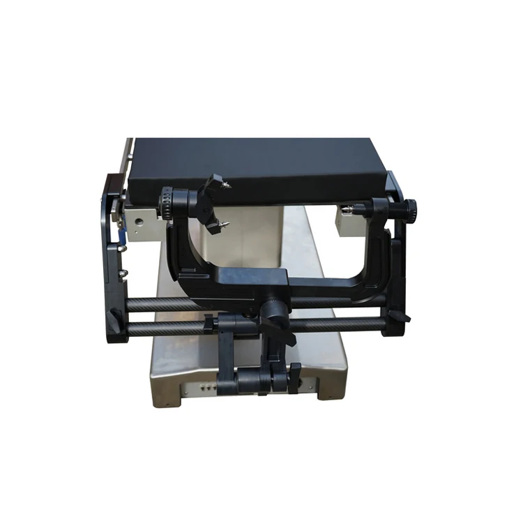 JQ-026C Neurosurgery use Carbon fiber three needle holder U- shaped headstock Carbon fiber mayfield imaging head frame
