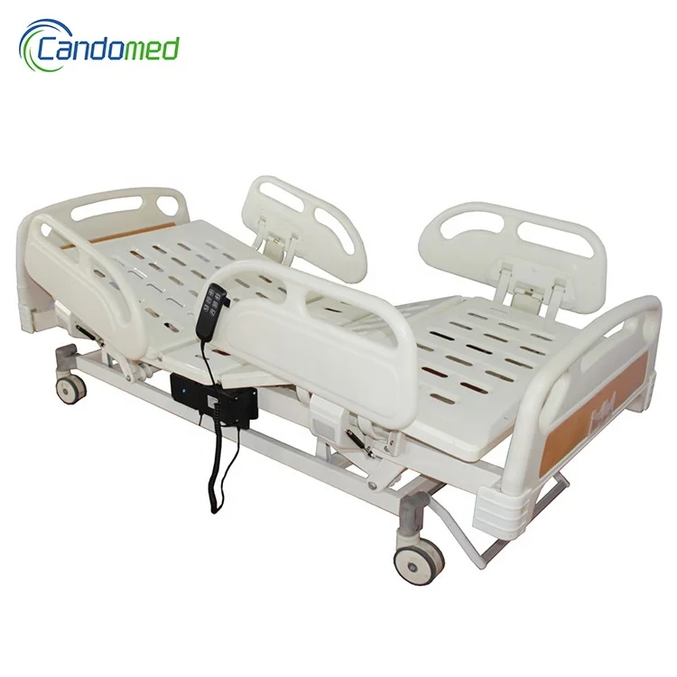 2-crank Manual Hospital Beds Medical Adjustable Five Functions Adjustable Patient Standard Hospital Bed Dimensions