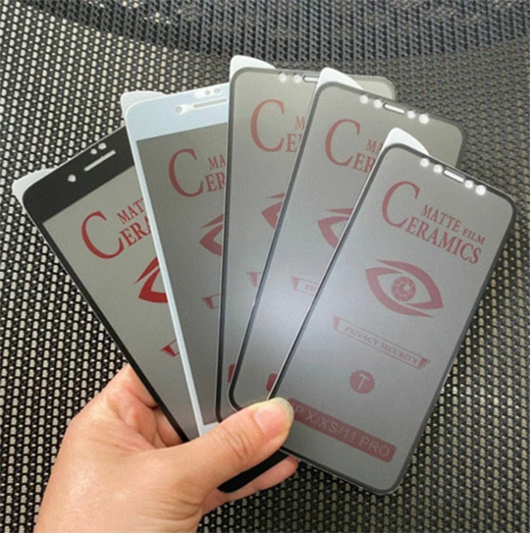 9H 21D mobile phone Ceramic Film Matte anti spy Screen Protectorfor iphone11 12 13 13pro micas para privacidad
