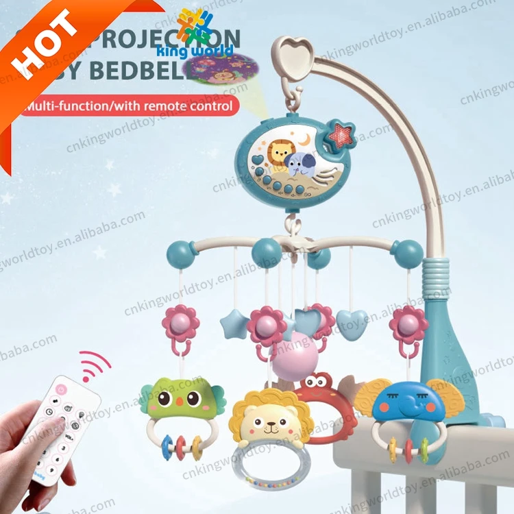 KW Animal Projection Bed Bell Baby Music Crib Mobile Toy Musical Sweet Clodle Musical Got mobile baby with Infant Hanging Toys