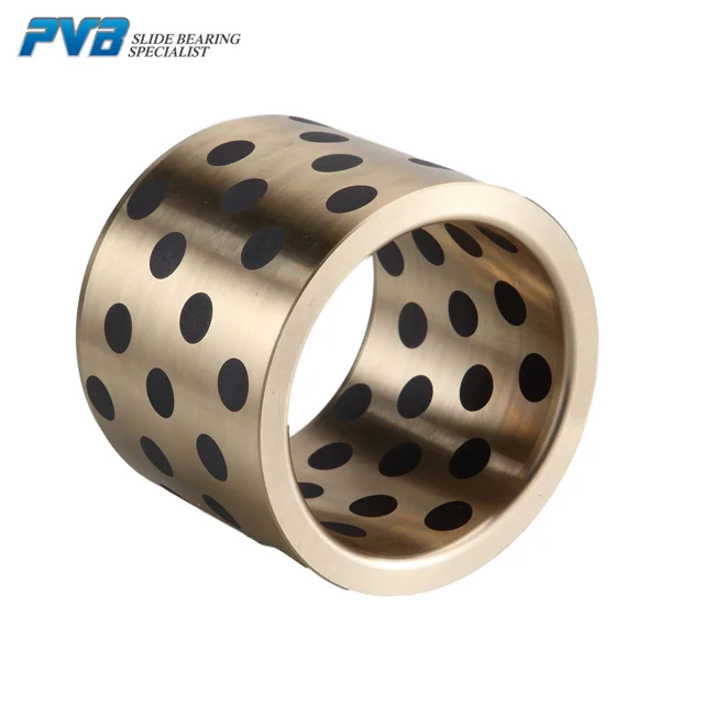 Graphite plugged oiles bearing,bronze oilless sleeve bearing,sliding bearing manufacturer