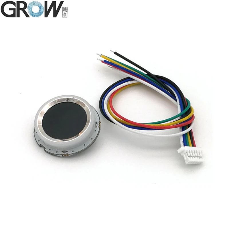 GROW R502-A Circular Ring RGB LED UART Interface Capacitive Access Control Scanner Module With 200 Capacity