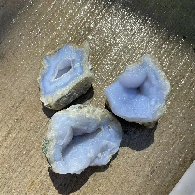 Wholesale rough miner crystals healing stones rough natural gemstones blue lace agate raw gemstones for Decor