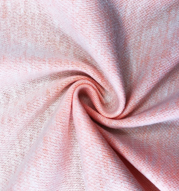 js009 High Quality polyester / cotton fabrict fluorescent orange pique fabric