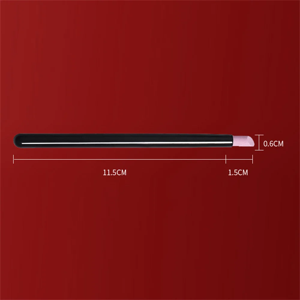 Ручка с кварцевым камнем для удаления кутикулы, толкатель, триммер с черной ручкой, пилка для дизайна ногтей, инструменты для маникюра