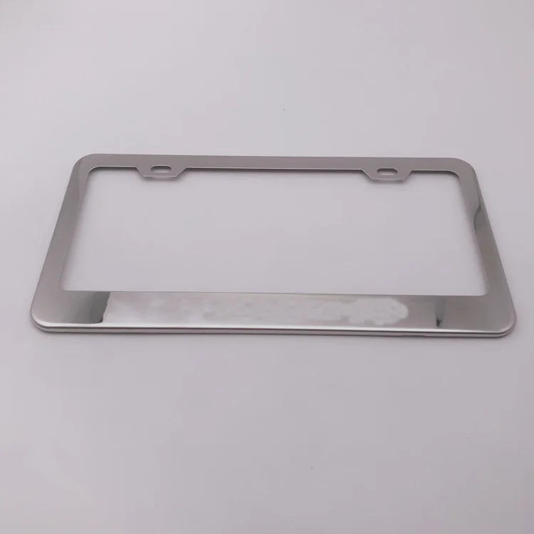 Chrome America Size Alloy Custom Logo Car License Plate Frame For Lexus