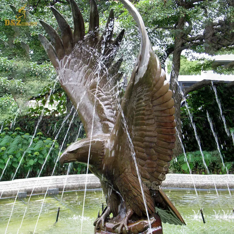 gold metal flying eagle sculpture outdoor sculpture eagle art bronze sculpture