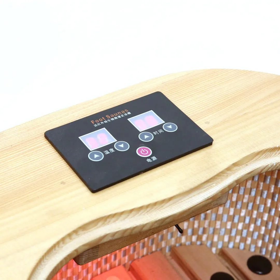 2021 Cheap Foot Bath Steam Bucket Portable Wooden Far Infrared Foot Massage and Sauna Equipment